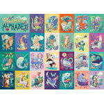 Puzzle alphabet animal - family pieces cobble hill