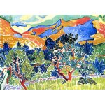 Puzzle andr� derain - les montagnes de collioure grafika