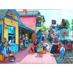 Puzzle l'attente � la gare sunsout
