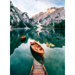 Puzzle les barques du lac de braies - italie nathan