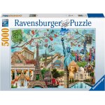 Puzzle big city collage ravensburger