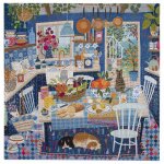 Puzzle blue kitchen eeboo
