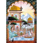 Puzzle en bois dcoup  la main - collection bleue - jaipur, alexis b