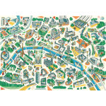 Puzzle en bois d�coup� � la main - paris labyrinthes puzzle mich�le wilson