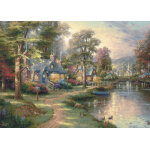 Puzzle en bois - le village au bord du lac schmidt spiele