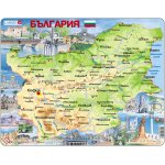 Puzzle cadre - carte de la bulgarie (en bulgare) larsen
