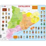 Puzzle cadre - carte de la catalogne (en catalan) larsen