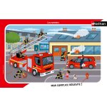 Puzzle cadre - les pompiers nathan