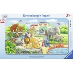 Puzzle cadre - voyage au zoo ravensburger