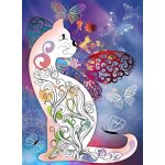 Puzzle le chat et les papillons grafika