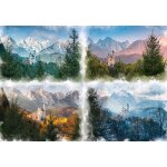Puzzle ch�teau de conte de f�es en 4 saisons ravensburger
