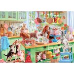 Puzzle chiens dans la cuisine bluebird puzzle