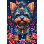 Puzzle le chien au pays des fleurs alipson puzzle