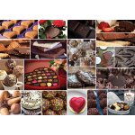 Puzzle collage - in love with chocolate grafika