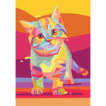 Puzzle colorful kitty yazz