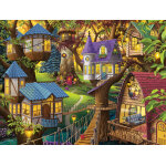 Puzzle cr�puscule � la cime des arbres ravensburger