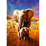 Puzzle elephant bluebird puzzle