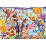 Puzzle elephants in the garden bluebird puzzle