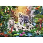 Puzzle famille de tigres blancs ravensburger