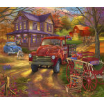 Puzzle ferme de pommes sunsout