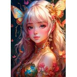 Puzzle la fille aux papillons bluebird puzzle