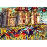 Puzzle franois ruyer : sige du chteau fort grafika kids