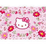 Puzzle gant - hello kitty : fleurs ravensburger