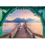 Puzzle highlights - chemins de r�ve - passerelle du lac d'annecy