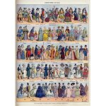 Puzzle illustration du larousse : costumes civils grafika