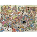 Puzzle jan van haasteren - bataille de ludo (1000 pieces) jumbo
