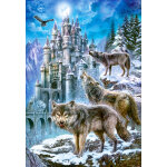 Puzzle loups devant le chteau castorland
