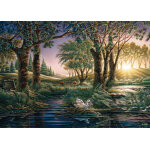 Puzzle magie de l'�tang au matin schmidt spiele