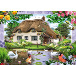 Puzzle maison de campagne romantique schmidt spiele