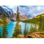 Puzzle moraine lake, banff national park, canada castorland
