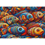 Puzzle mosa�que - poisson art puzzle