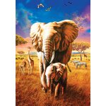 Puzzle mother elephant art puzzle