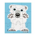 Puzzle ours polaire coq - en - pate Puzzle ours polaire coq - en - pate