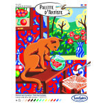 Puzzle palette d'artiste - le chat et le poisson sentosph�re