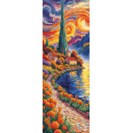 Puzzle panoramique - vers le cypr�s art puzzle