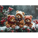 Puzzle petits oursons sous la neige bluebird puzzle