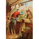 Puzzle pices xxl - carl offterdinger : le loup et les sept chevreaux