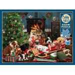 Puzzle pi�ces xxl - chiots de no�l cobble hill