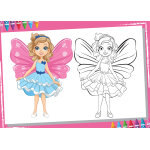 Puzzle pi�ces xxl - color me - f�e bluebird puzzle