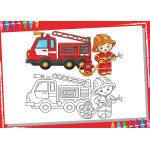 Puzzle pices xxl - color me - pompier bluebird puzzle
