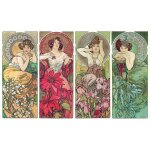 Puzzle en bois dcoup  la main - les pierres prcieuses - mucha