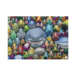 Puzzle poissons colors dino