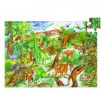 Puzzle poster et livret - dcouverte dinosaures djeco