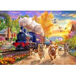 Puzzle a la poursuite du train bluebird puzzle