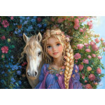 Puzzle princesse � cheval castorland