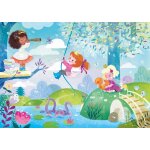 Puzzle en bois d�coup� � la main - princesses modernes puzzle mich�le wilson
